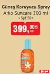 ARKO SUNCARE GÜNEŞ KORUYUCU SPREY 200 ML